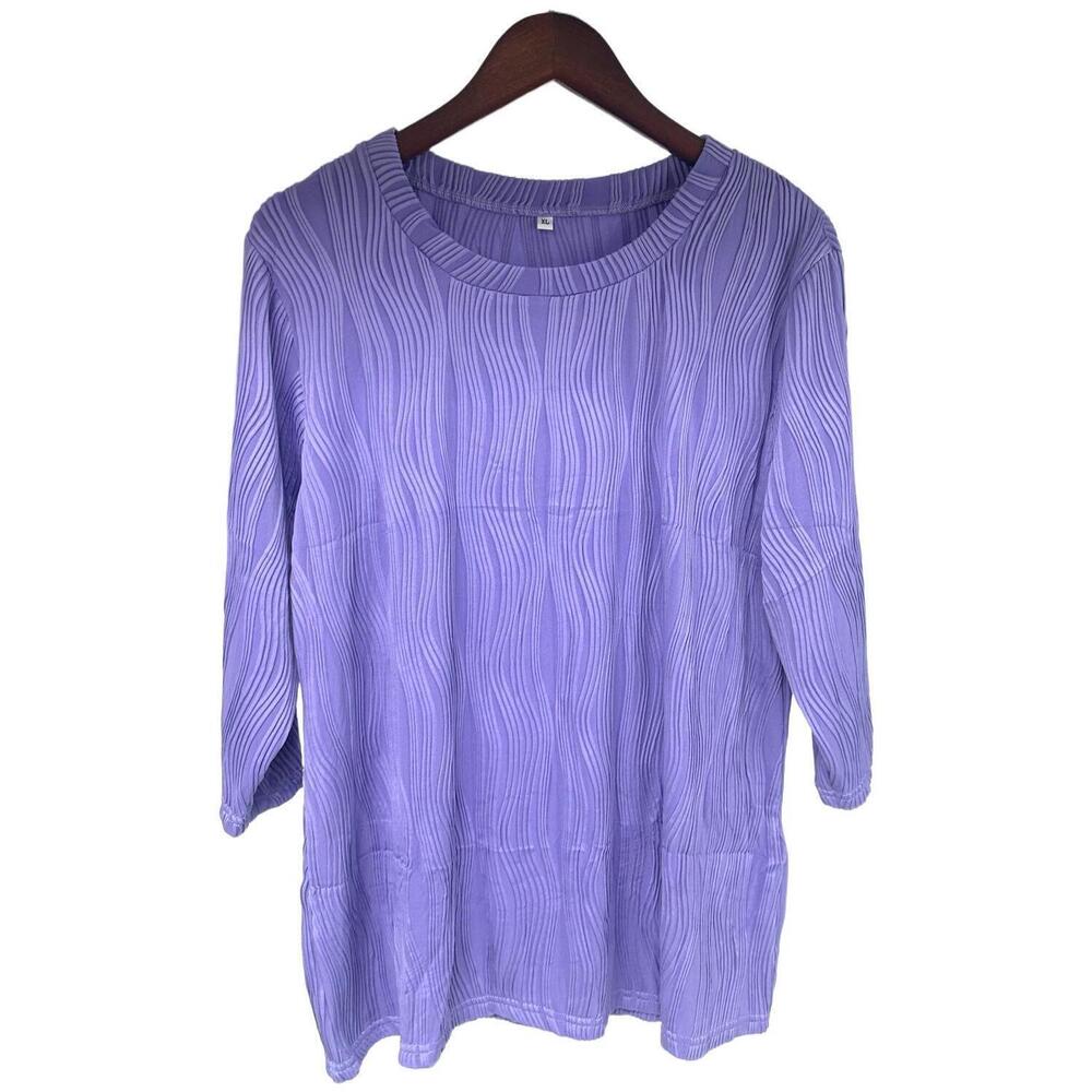 Jome Design Women's 3/4 Sleeve Top Purple - Regular